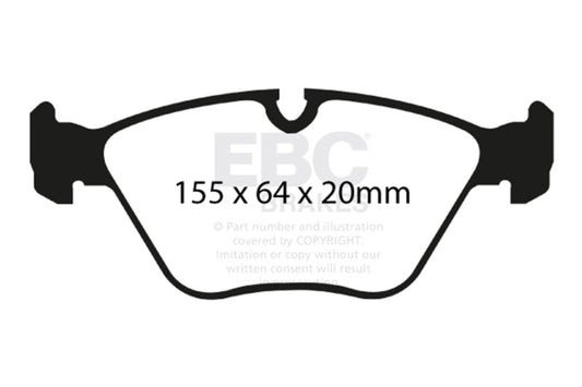 EBC 04-06 BMW X3 2.5 (E83) Redstuff Front Brake Pads - Burkken Auto Parts