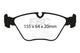EBC 04-06 BMW X3 2.5 (E83) Redstuff Front Brake Pads - Burkken Auto Parts