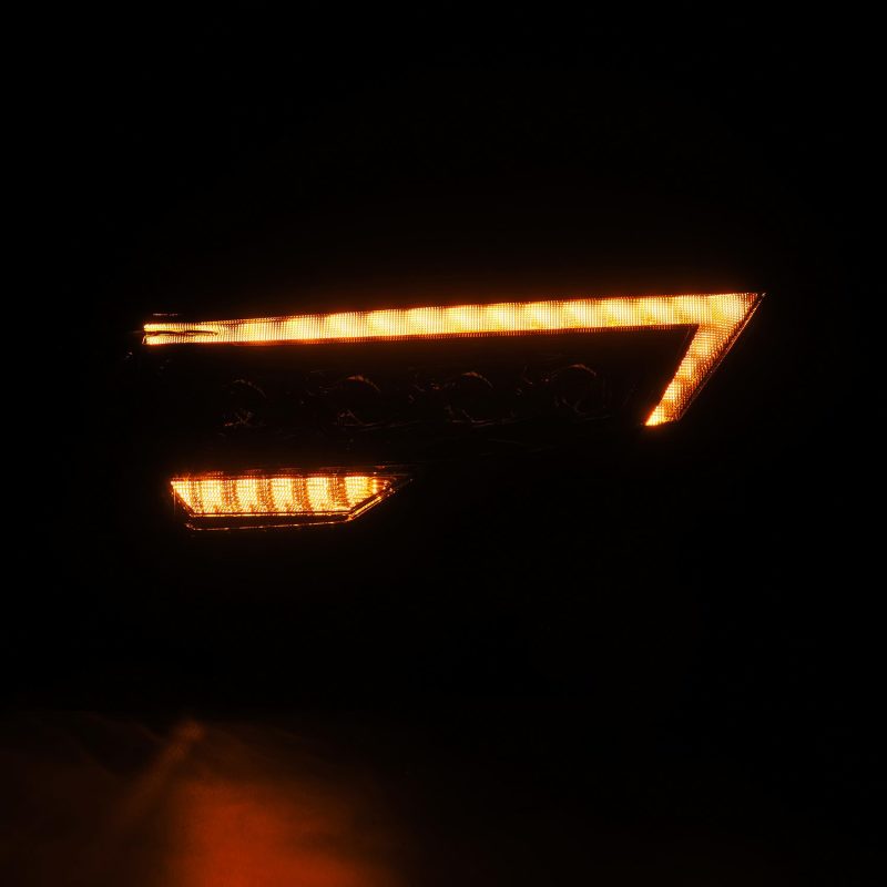 AlphaRex 14-22 Toyota 4Runner (2021 Req. Conv) NOVA LED Proj HL Alpha-Blk Actv Lgt Seq. Sig + SB DRL - Burkken Auto Parts