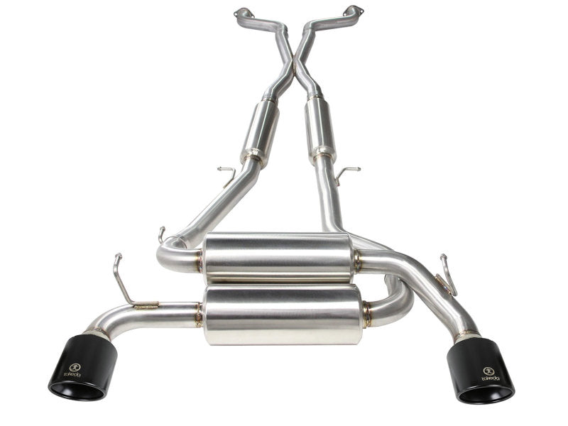 aFe Takeda 2-1/2 in 304 SS Cat-Back Exhaust System Infiniti G37 08-13/Q60 14-15 V6-3.7 w/ Black Tips - Burkken Auto Parts