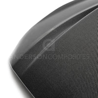 Anderson Composites 2018 Ford Mustang Double Sided Type-CJ 4in Carbon Fiber Cowl Hood - Burkken Auto Parts