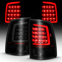 ANZO 2009-2018 Dodge Ram 1500 LED Taillight Plank Style Black w/Smoke Lens - Burkken Auto Parts