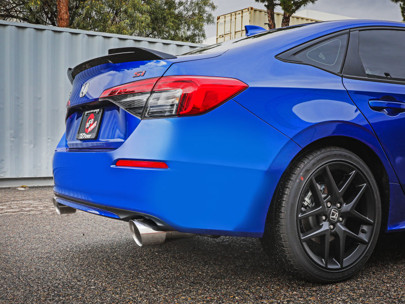 aFe 22-23 Honda Civic Si L4 1.5L (t) Takeda 2.5in to 3in 304 SS Cat-Back Exhaust w/ Polished Tips - Burkken Auto Parts