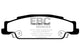 EBC 02-05 Cadillac CTS 2.6 Redstuff Rear Brake Pads - Burkken Auto Parts