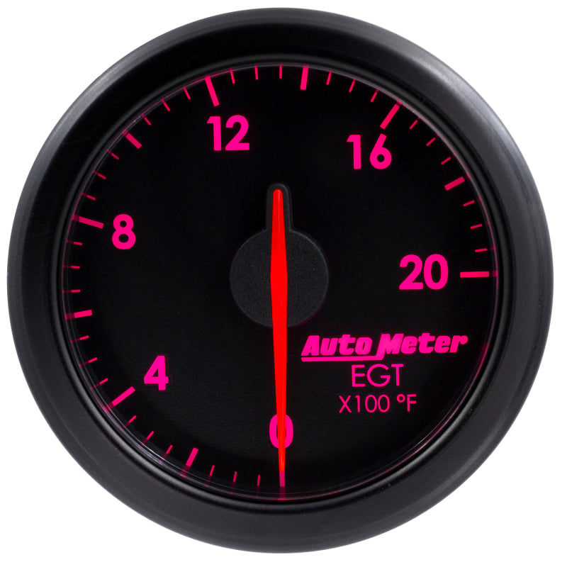 Autometer Airdrive 2-1/16in EGT Gauge 0-2000 Degrees F - Black - Burkken Auto Parts