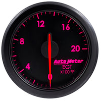 Autometer Airdrive 2-1/16in EGT Gauge 0-2000 Degrees F - Black - Burkken Auto Parts