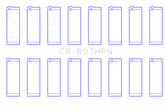 King Engine Bearings Chevy LS1 / LS6 / LS3 (Size 020X) Performance Rod Bearing Set