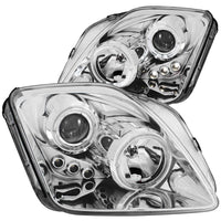 ANZO 1997-2001 Honda Prelude Projector Headlights w/ Halo Chrome w/ LED - Burkken Auto Parts