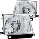 ANZO 1997-2000 Toyota Tacoma Crystal Headlights Chrome - Burkken Auto Parts