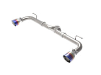 aFe Takeda 2-1/2in 304 SS Axle-Back Exhaust w/ Blue Flame Tips 14-18 Mazda 3 L4 2.0L/2.5L - Burkken Auto Parts