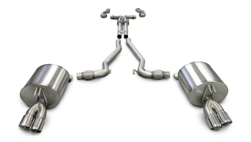 Corsa 2008-2009 Pontiac G8 GXP 6.0L V8 Polished Sport Cat-Back + XO Exhaust - Burkken Auto Parts