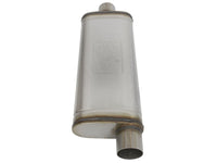 aFe MACHForce XP SS Muffler 3in Center Inlet / 3in Offset Outlet 22in L x 9in W x4in H Body - Burkken Auto Parts