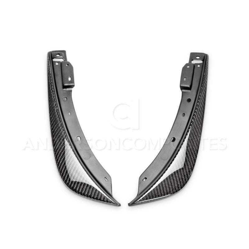 Anderson Composites 09-14 Dodge Challenger Front Bumper Canards - Burkken Auto Parts