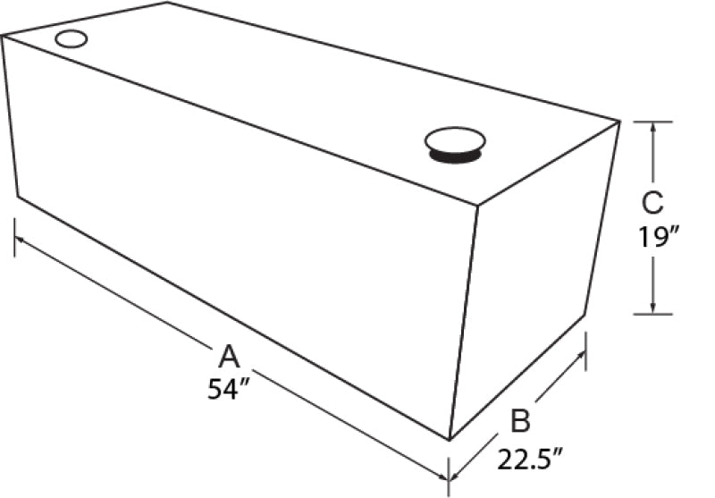 Tradesman Aluminum Rectangular Liquid Storage Tank (98 Gallon Capacity) - Brite - Burkken Auto Parts