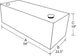 Tradesman Aluminum Rectangular Liquid Storage Tank (98 Gallon Capacity) - Brite - Burkken Auto Parts
