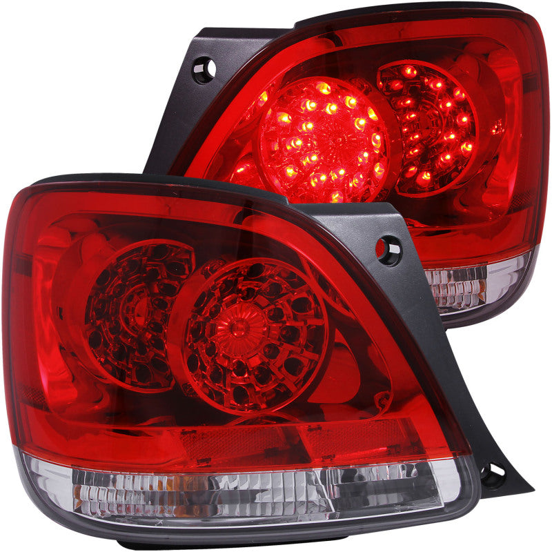 ANZO 1998-2005 Lexus Gs300 LED Taillights Red/Clear - Burkken Auto Parts
