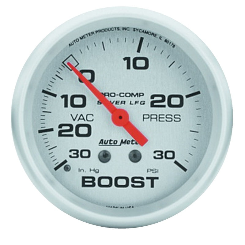 Autometer Ultra-Lite 66.7mm 30 PSI Mechanical Boost Gauge - Burkken Auto Parts
