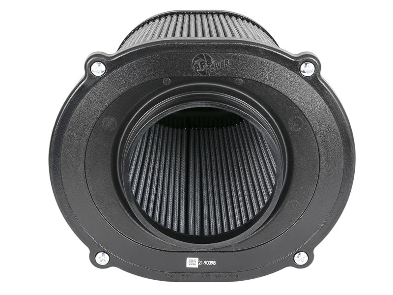 aFe Quantum Pro DRY S Air Filter Flat Top - 5in Flange x 9in Height - Burkken Auto Parts