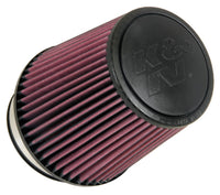 K&N Univ Rubber Round Tapered Filter 4.375in Flg ID/10 Deg Flg Angle 6in B OD/4.625in T OD/6.5in H - Burkken Auto Parts