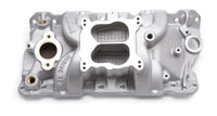 Edelbrock Manifold SBC 23-Degree Marine RPM 1987-1995 w/ Brass - Burkken Auto Parts