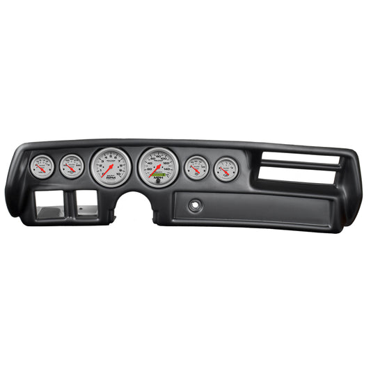 Autometer Ultra-Lite 70-72 Chevelle/ El Camino/ Malibu Dash Kit 6pc Tach/ MPH/ Fuel/ Oil/ WTMP/ Volt - Burkken Auto Parts