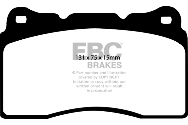 EBC 04-08 Acura TL 3.2 (Manual)(Brembo) Redstuff Front Brake Pads - Burkken Auto Parts