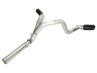 aFe MachForce XP Exhaust 4inch DP-Back All SS 2011-14 GM Diesel Trucks V8-6.6L LML Black Tips - Burkken Auto Parts
