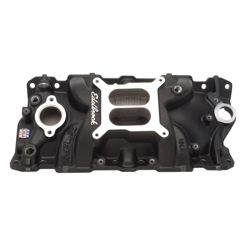 Edelbrock Manifold SBC Performer Eps Intake Black - Burkken Auto Parts