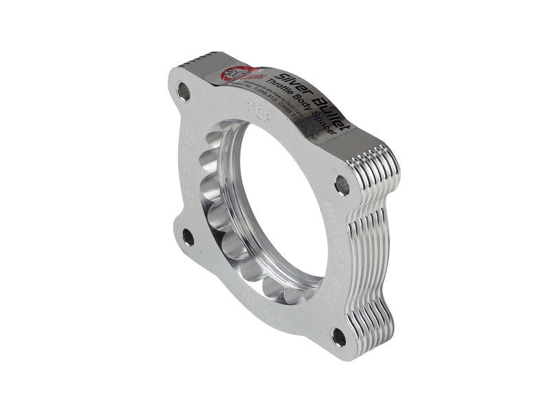 aFe 07-13 Chevrolet Silverado 1500/GMC Sierra 1500 Silver Bullet Throttle Body Spacer - Silver - Burkken Auto Parts