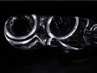 ANZO 2000-2003 BMW 3 Series E46 Projector Headlights w/ Halo Chrome - Burkken Auto Parts
