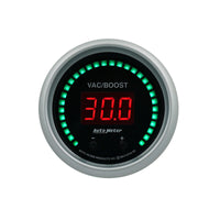 Autometer 52.4mm Black Switchable 0-1600 PSI / 0-110 BAR Vacuum/Boost Sport-Comp Elite Digital Gauge - Burkken Auto Parts