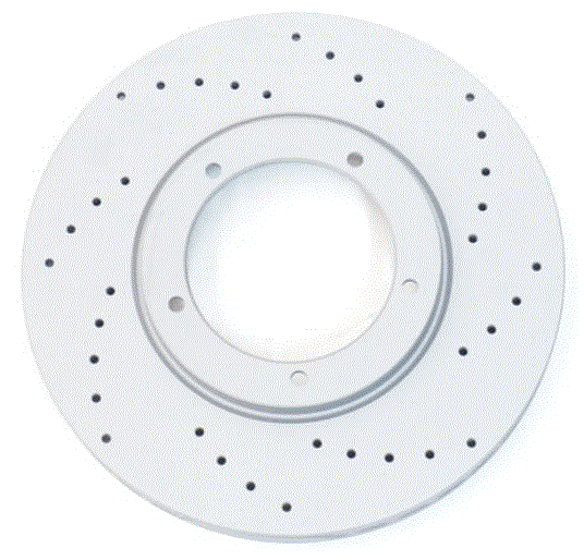 Porsche 911 Zimmermann Coat Z Cross Drilled Performance Rotor - Front Left/Right 911-351-041-23-350| OEM Performance Rotor