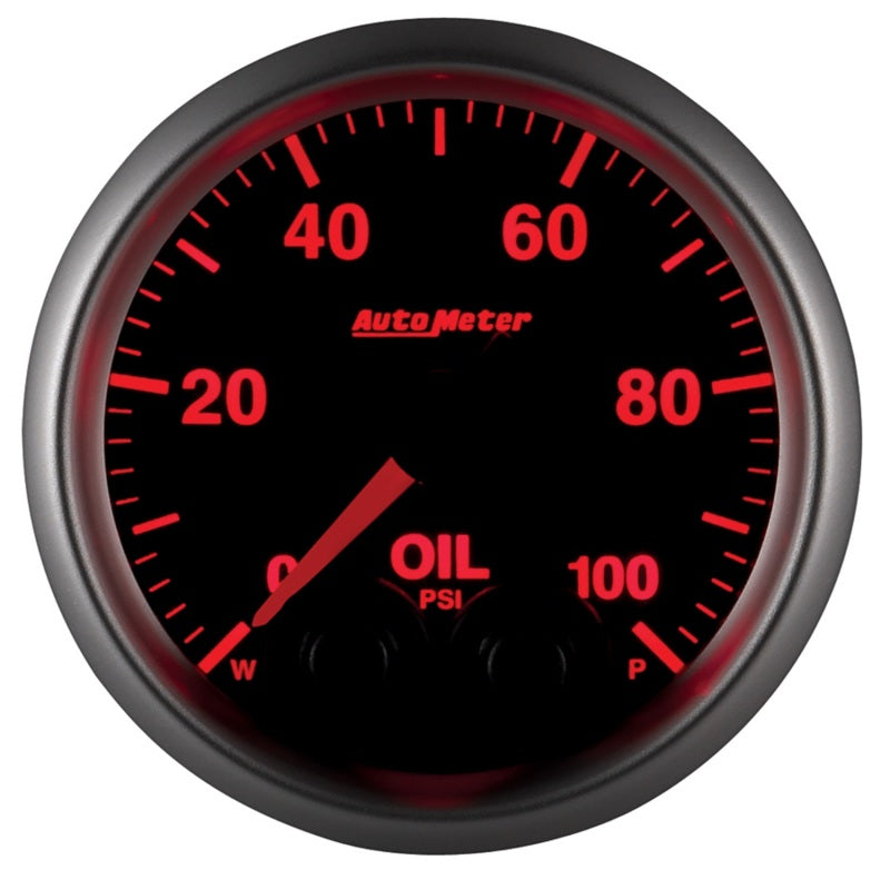 Autometer Elite 52mm Oil Pressure Peak and Warn Gauge w/ Electonic Control - Burkken Auto Parts
