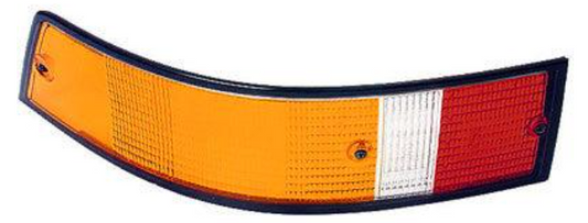 Porsche Left Euro Style Taillight Lens with Black Trim (69-89) - 91163194900 - Burkken Auto Parts