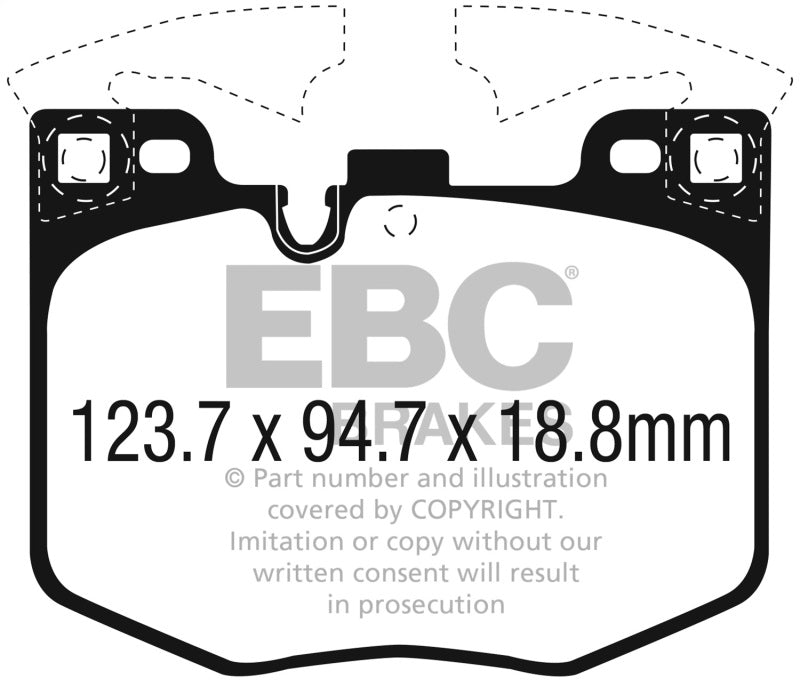 EBC 2017+ BMW 530 2.0L Turbo (G30) Greenstuff Front Brake Pads - Burkken Auto Parts