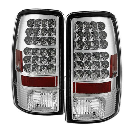 Spyder Chevy Suburban/Tahoe 1500/2500 00-06/GMC Yukon LED Tail Lights Chrome ALT-YD-CD00-LED-C - Burkken Auto Parts