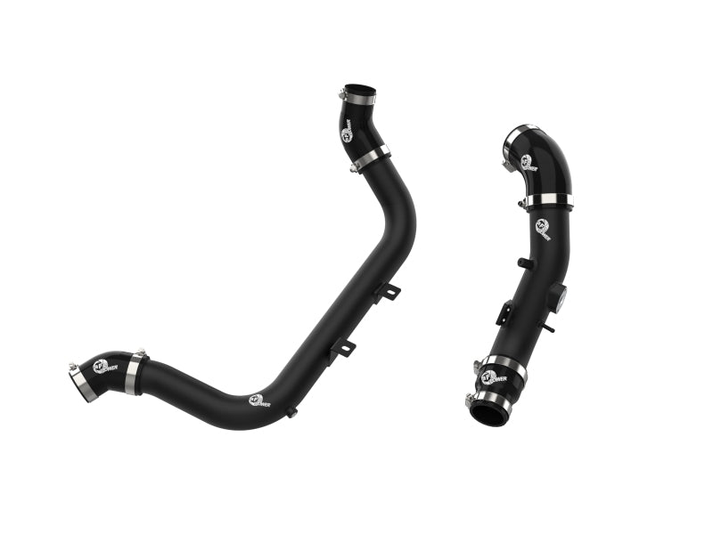 aFe BladeRunner Aluminum Hot and Cold Charge Pipe Kit Black 17-20 Hyundai Elantra GT L4-1.6L (t) - Burkken Auto Parts