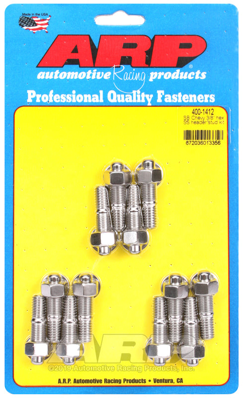 ARP SB Chevy 3/8 Hex SS Header Stud Kit - Burkken Auto Parts