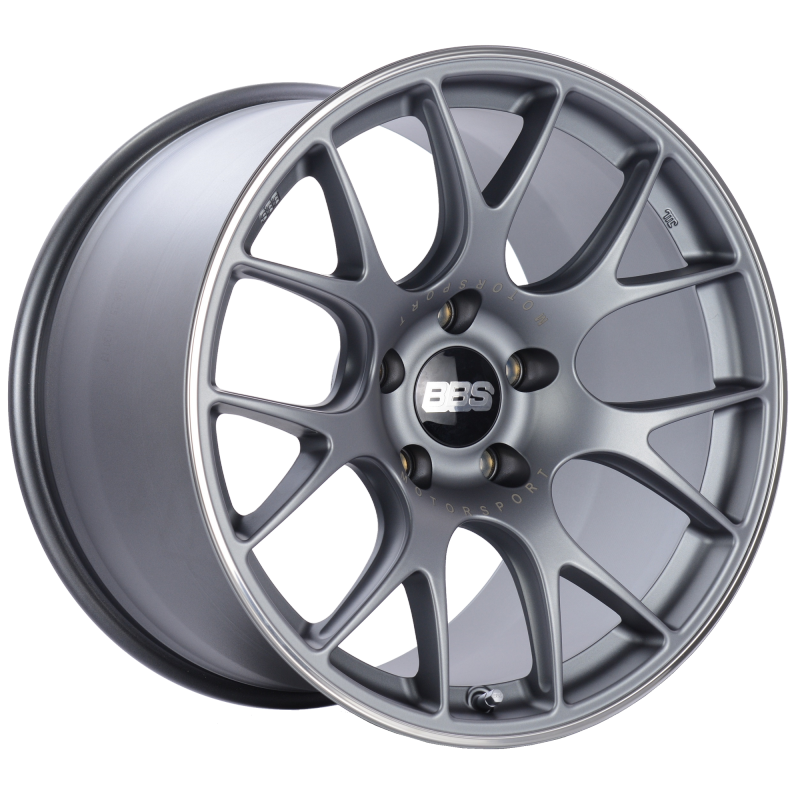 BBS CH-R 19x12 5x130 ET45 CB71.6 Satin Titanium Polished Rim Protector Wheel - Burkken Auto Parts