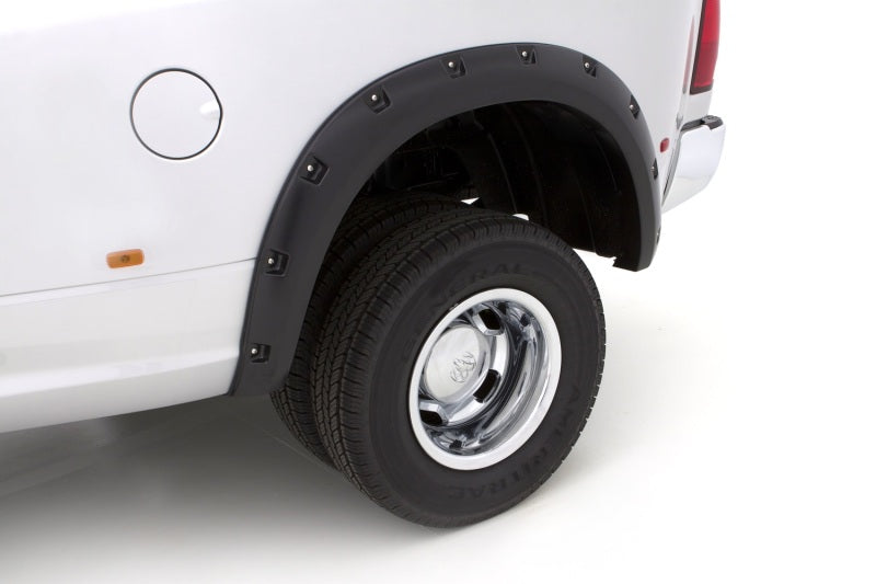 Lund 10-17 Dodge Ram 2500 RX-Rivet Style Smooth Elite Series Fender Flares - Black (2 Pc.) - Burkken Auto Parts
