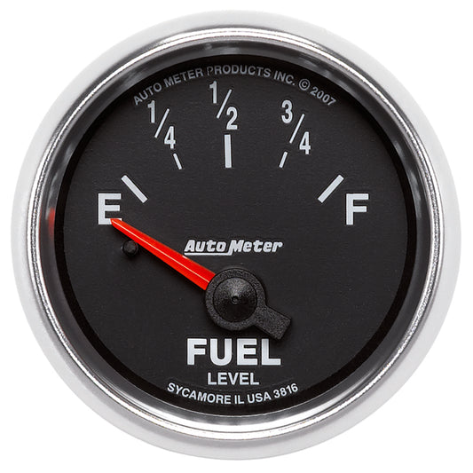 AutoMeter Gauge Fuel Level 2-1/16in. 240 Ohm(e) to 33 Ohm(f) Elec Gs - Burkken Auto Parts