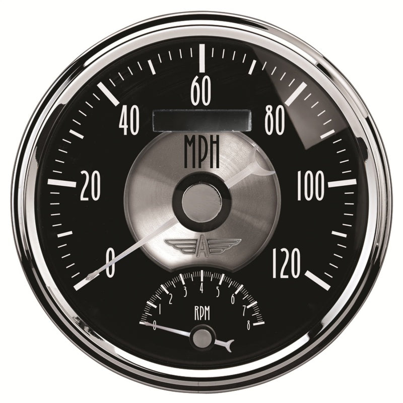 Autometer Prestige Series Black Diamond 5in Gauge Tachometer/Speedometer Combo (120mph 8k RPM) - Burkken Auto Parts