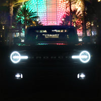 AlphaRex 21-23 Ford Bronco NOVA LED Projector Headlights Black - Burkken Auto Parts