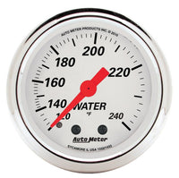 AutoMeter Gauge Kit 5 Pc. 3-1/8in. & 2-1/16in. Mech. Speedo. Wtmp & Oilp Arctic Wht - Burkken Auto Parts