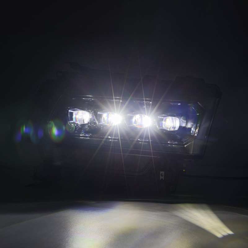 AlphaRex 19-21 Ram 2500 NOVA LED Proj Headlights Plank Style Alpha Blk w/Activ Light/Seq Signal/DRL - Burkken Auto Parts