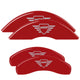 MGP 2 Caliper Covers Engraved Front MGP Red Finish Silver Characters 2017 Ram Promaster City