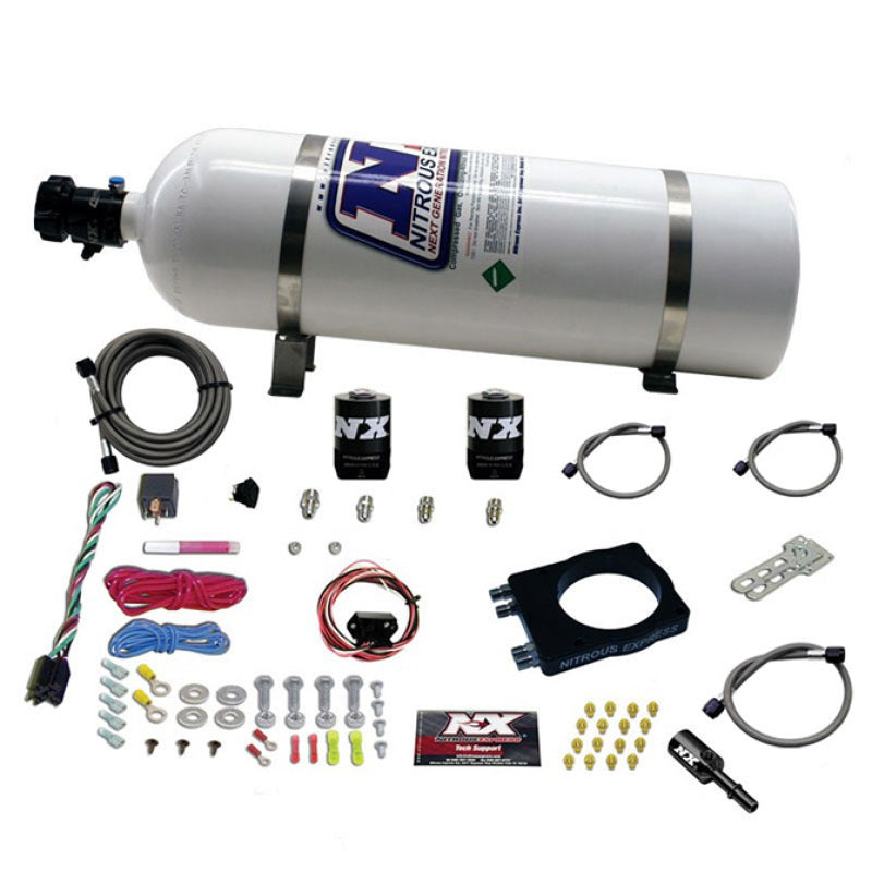 Nitrous Express Dodge Hemi Nitrous Plate Kit (50-400HP) w/15lb Bottle - Burkken Auto Parts