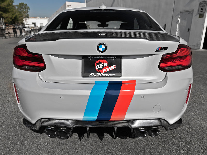 aFe MACHForce XP Exhausts Cat-Back SS 19-21 BMW M2 Competition L6-3.0L w/Black Tips - Burkken Auto Parts