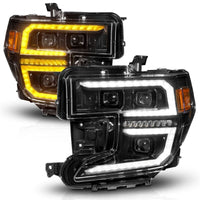 ANZO 19-21 GMC Sierra 1500 LED Projector Headlight w/Switchback+Sequential - Black - Burkken Auto Parts