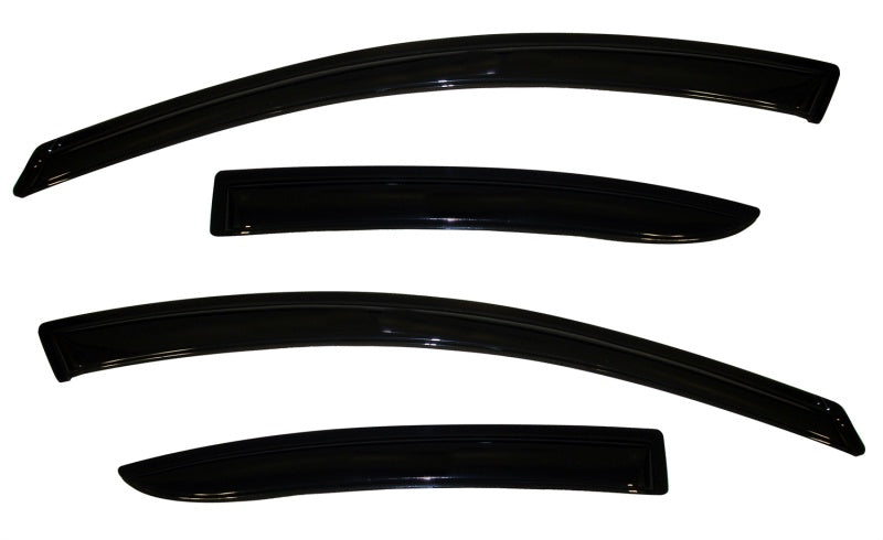 AVS 10-13 Mazda 3 Ventvisor Outside Mount Window Deflectors 4pc - Smoke - Burkken Auto Parts